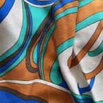 Niebiesko-zielone wzory